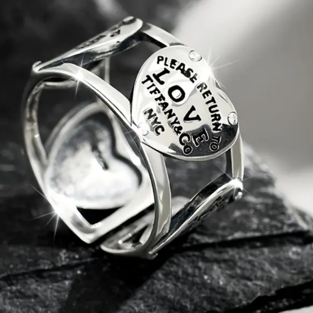 Fashion Silver Adjustable Ring - Picture 3 of 5
